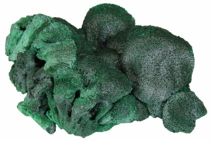 Silky Fibrous Malachite Cluster - Congo #150459